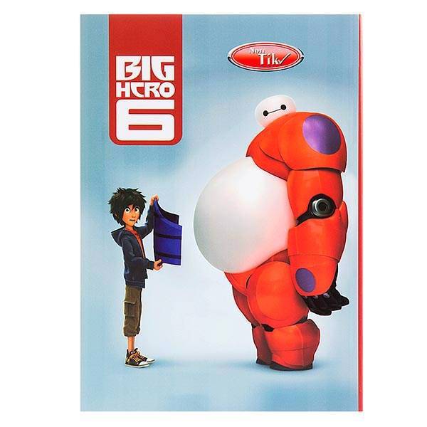 دفتر مشق کلیپس طرح قهرمان بزرگ شماره شش 80 برگ، Clips Big Hero 6 Design 80 Sheets Homework Notebook