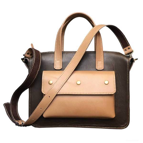 کیف اداری زنانه چرم طبیعی گلیمامدل 203، Gelima 203 Leather Office Bag