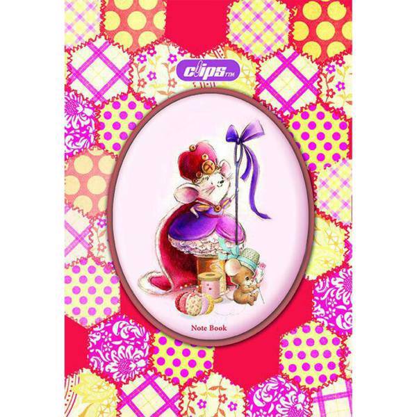 دفتر نقاشی کلیپس طرح موش، Clips Mouse Painting Notebook