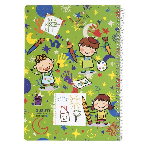 دفتر نقاشی سم طرح بچه های نقاش، Sam Painter Kids Painting Notebook