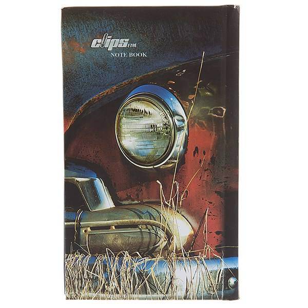 دفترچه یادداشت 100 برگ کلیپس طرح ماشین 4 جلد سخت، Clips 100 Sheets Car 4 Design Hard Cover Notebook