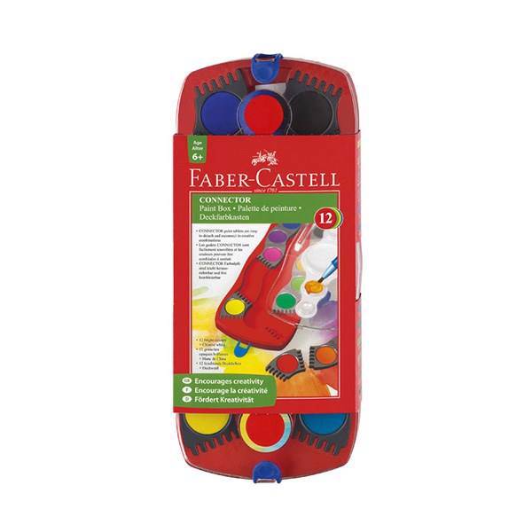 آبرنگ 12 رنگ فابر کاستل مدل Cannector، Faber-Castell Cannector 12 Color Watercolor