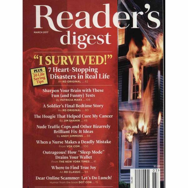 مجله ریدرز دایجست - مارس 2017، Readers Digest Magazine March 2017