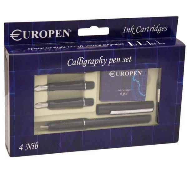 ست خوش نویسی یوروپن - به همراه 4 عدد نوک، Europen Calligraphy Pen Set - with 4 Nibs