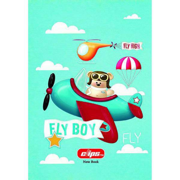 دفتر مشق کلیپس طرح پرواز، Clips Flight Homework Notebook