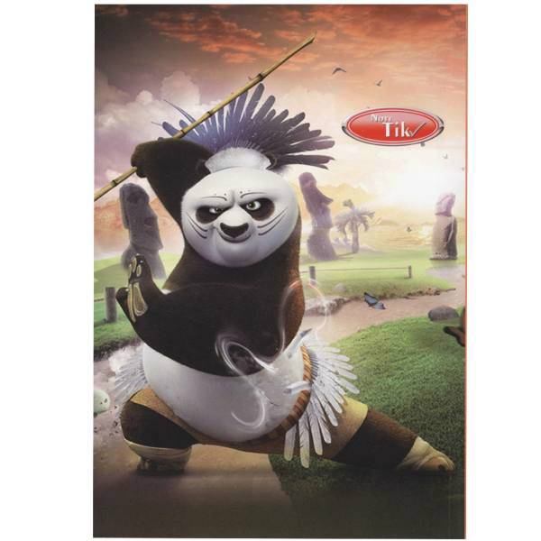 دفتر مشق کلیپس طرح پاندا کونگ فو کار، Clips Kung Fu Panda Design Homework Notebook