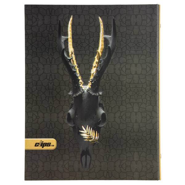 دفتر کلاسوری کلیپس طرح گوزن 100 برگ، Clips Deer Design Ring Binder Notebook 100 Sheets