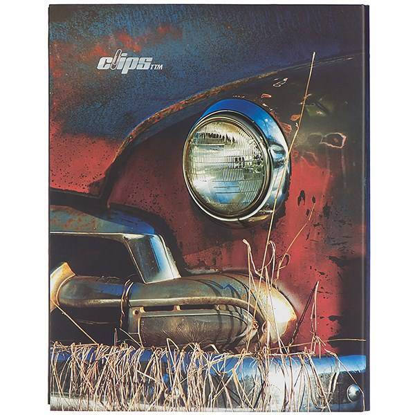 دفتر کلاسوری کلیپس طرح ماشین قدیمی 100 برگ، Clips Old Car Design 100 Sheets Ring Binder Notebook