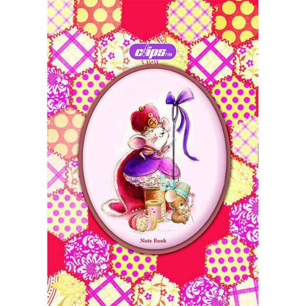 دفتر مشق کلیپس طرح موش، Clips Mouse Homework Notebook