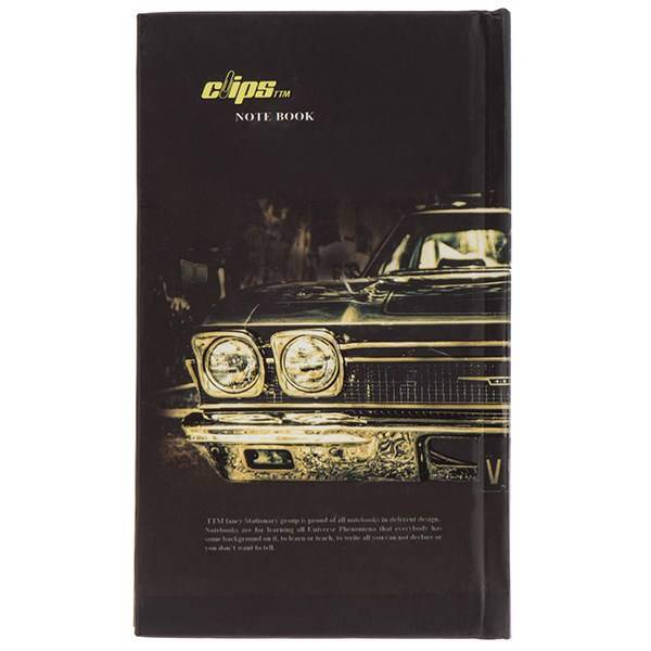 دفترچه یادداشت کلیپس طرح ماشین قدیمی 100 برگ، Clips Old Car Design 100 Sheets Notebook