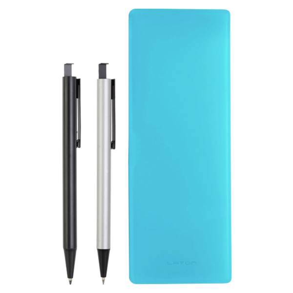 ست خودکار مدادنوکی و جامدادی لاتن مدل Ultra Blue، Laton Ultra Blue Pen and Mechanical Pencil and Notebook Set