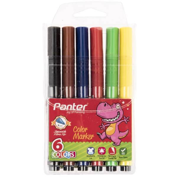 ماژیک رنگ آمیزی 6 رنگ پنتر، Panter 6 Color Painting Marker