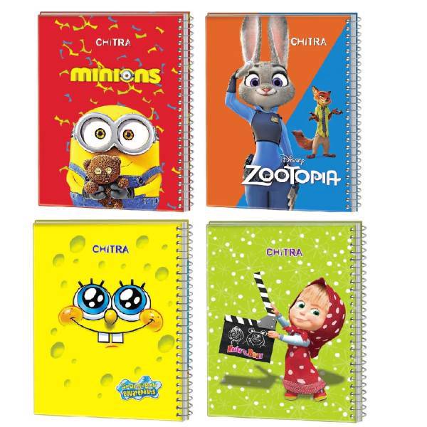 دفتر مشق چیترا کد 029 مجموعه 4 عددی، Chitra 029 Homework Notebook Set 4 Pcs