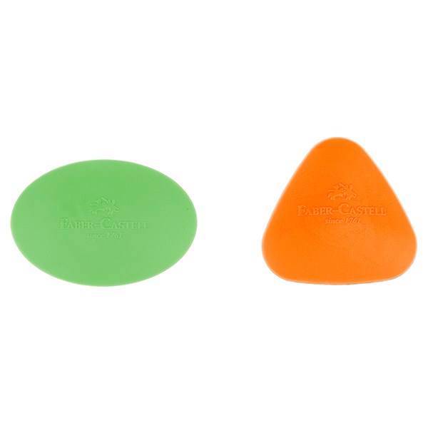 پاک کن فابر کاستل مدل گریپ - بسته 2 عددی (چند رنگ)، Faber-Castell Grip Eraser - Pack Of 2 (Multicolor)