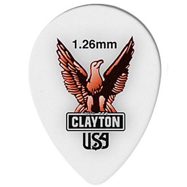 پیک گیتار الکتریک کلایتون مدل Acetal 1.26 mm طرح اشکی، Clayton Acetal 1.26 mm Guitar Picks