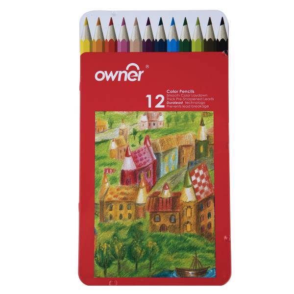 مداد رنگی 12 رنگ اونر، Owner 12 Color Pencil