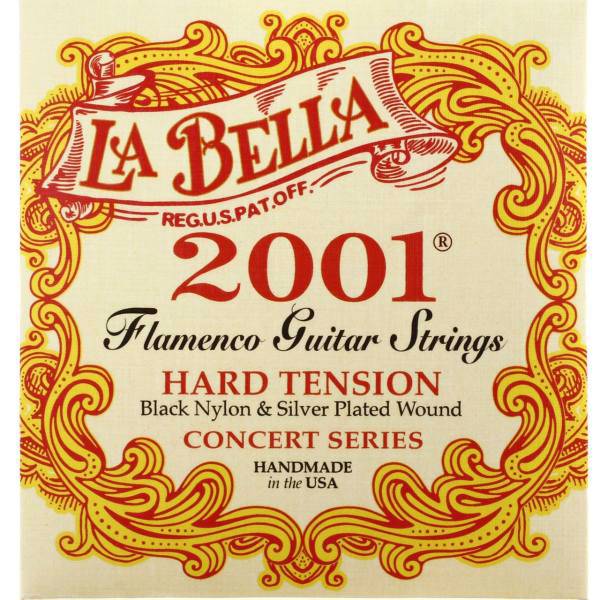 سیم گیتار فلامنکو لا بلا مدل 2001F Hard Tension، La Bella Flamenco Guitar Hard Tension String