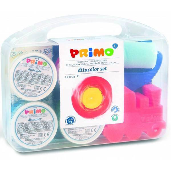 رنگ انگشتی 4 رنگ پریمو مدل 823VTDP، Primo 823VTDP 4 Color Finger Paint