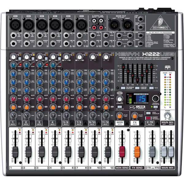 میکسر آنالوگ بهرینگر مدل Xenyx X1222USB، Behringer Xenyx X1222USB Analog Mixer Console