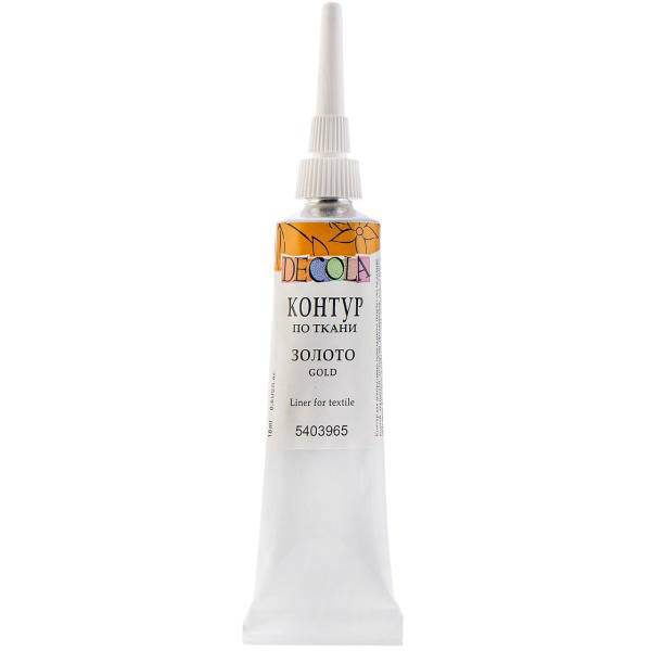 دورگیر اکریلیک پارچه دکولا حجم 18 میلی لیتر، Decola Textile Acrylic Outliner 18ml