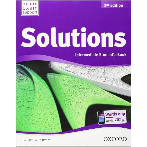 کتاب Solutions Intermediate Book And Workbook اثر تیم فالا - دو جلدی، Oxford Solutions Intermediate Book And Workbook by Tim Falla - 2 volume