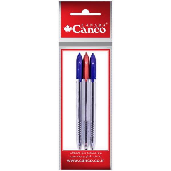 خودکار کنکو مدل Loop بسته 3 عددی، Canco Loop Pen Pack of 3