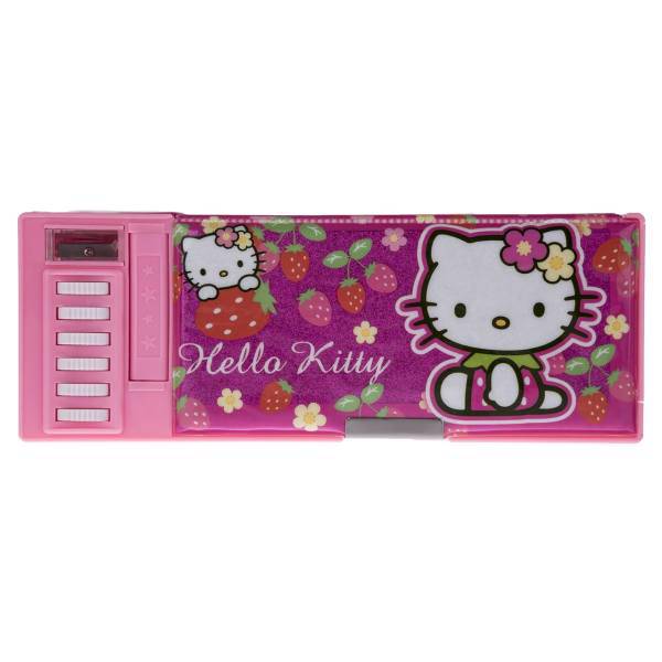 جامدادی مکانیکی مدل Hello Kitty - با تراش، Hello Kitty Mechanical Pencil Case - with Sharpener