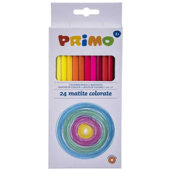 مدادرنگی 24 رنگ پریمو مدل 504MAT24E، Primo 504MAT24E 24 Color Pencil