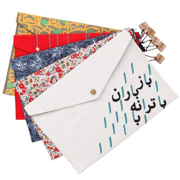 پوشه پارچه ای کاپیدو کد 609199 سایز A4 مجموعه پنج عددی، Cupido 609199 Cloth Folder Size A4 Pack Of 5