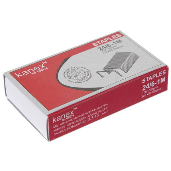 سوزن منگنه کانکس سایز 6- 24 بسته 1000 عددی، Kanex Staple Size 24-6 Pack of 1000