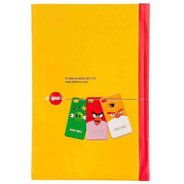دفترچه یادداشت کلیپس طرح انگری بردز 100 برگ، Clips Angry Brids Design 100 Sheets Notebook