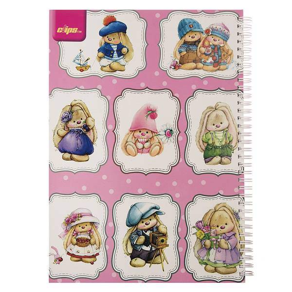 دفتر نقاشی کلیپس طرح خرگوش، Clips Bunny Painting Noebook
