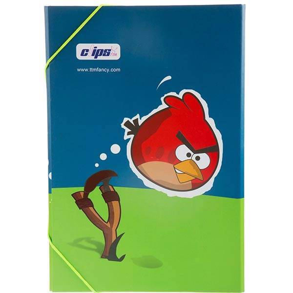 پوشه کش دار کلیپس طرح پرندگان خشمگین، Clips Rubber Angry Birds Design Folder