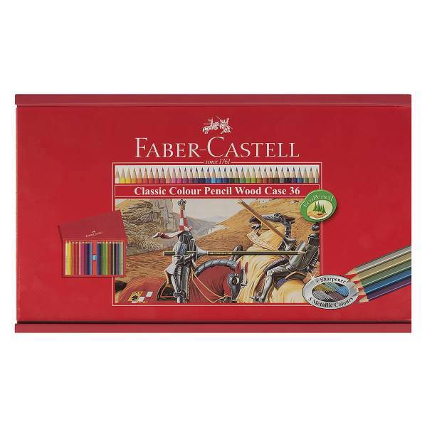 مداد رنگی 36 رنگ فابر-کاستل مدل Classic، Faber-Castell Classic 36 Color Pencil