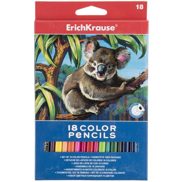 مداد رنگی 18 رنگ اریک کراوزه، ErichKrause 18 Color Pencil