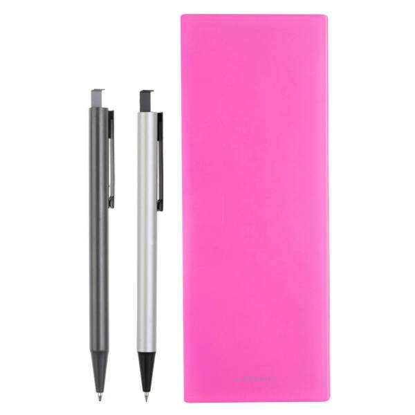 ست خودکار مدادنوکی و جامدادی لاتن مدل Dark Pink، Laton Dark Pink Pen Mechanical Pencil and Notebook Set