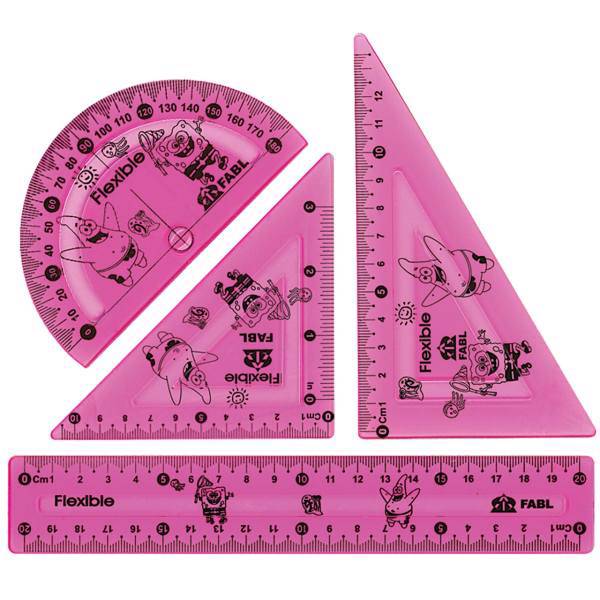 ست خط کش فابل مدل Flexible، Fabl Flexible Ruler Set