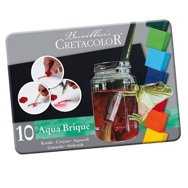 آبرنگ 10 رنگ کرتاکالر مدل 41510، Cretacolor 41510 10 Color Aqua Brique