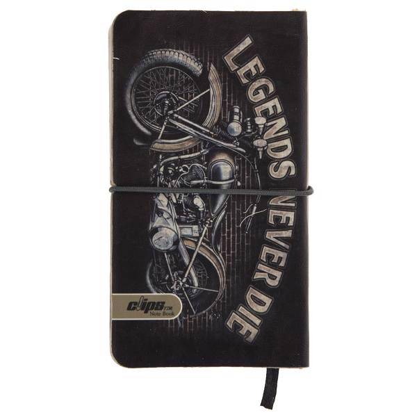 دفتر یادداشت کلیپس طرح موتور سیکلت، Clips Motorcycle Notebook