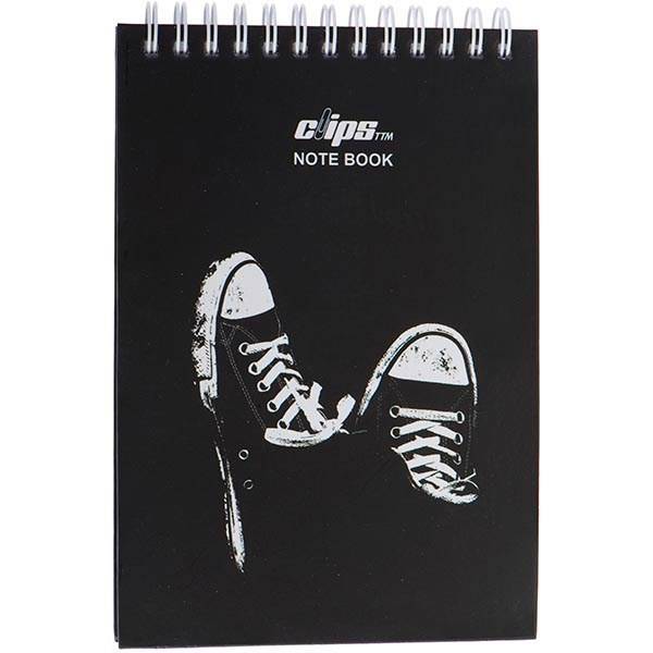 دفتر یادداشت 100 برگ کلیپس مدل آل استار، Clips 100 Sheets All Star Design Hard Cover