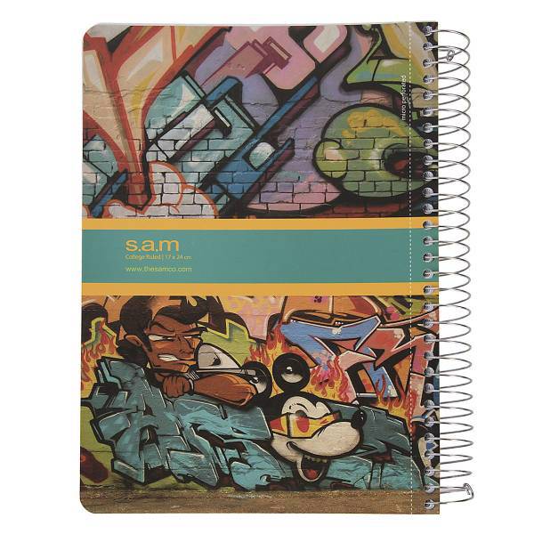 دفتر مشق سم طرح گرافیتی، Sam Graffiti Design Homework Notebook