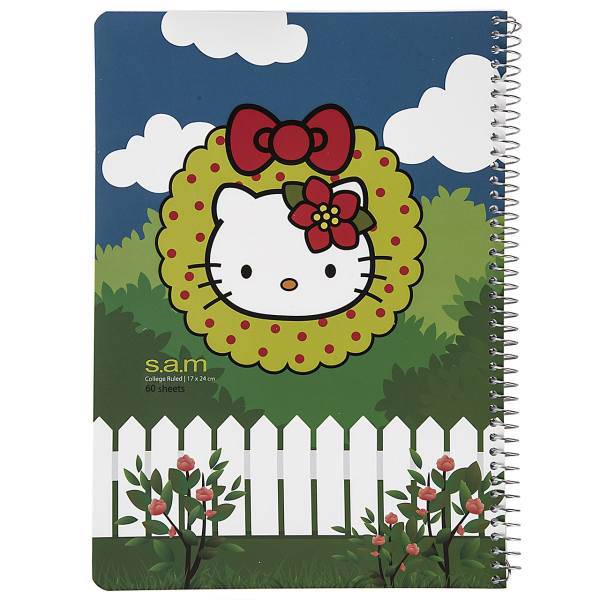 دفتر مشق سم طرح هلوکیتی 1، Sam Hello Kitty Design Homework Notebook