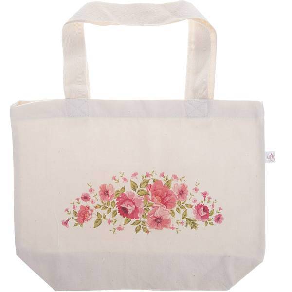 ساک خرید آنجلیک طرح بوته رز سایز کوچک، Angelic Rose Bush Design Shopping Bag Small Size