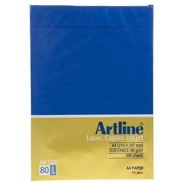 کاغذ 80 گرمی آرت لاین سایز A4 بسته 500 عددی، Artline 80g Paper Size A4 Pack of 500