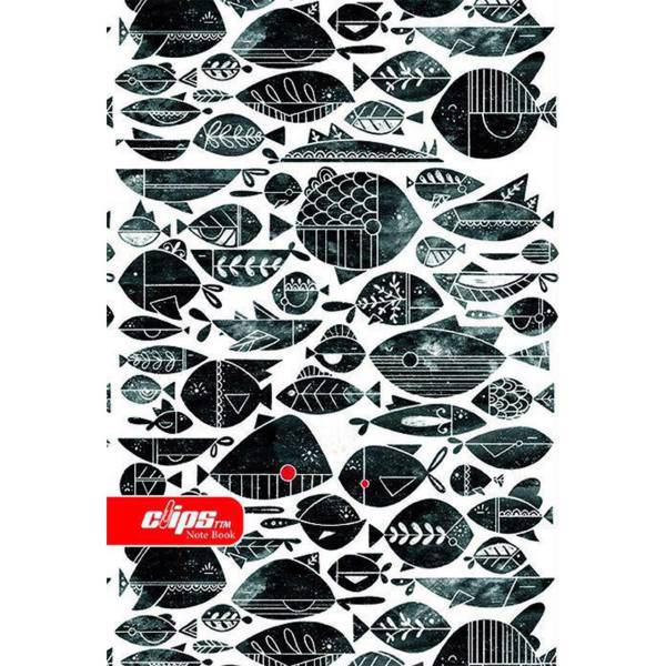 دفتر مشق کلیپس طرح ماهی، Clips Fish Design Homework Notebook