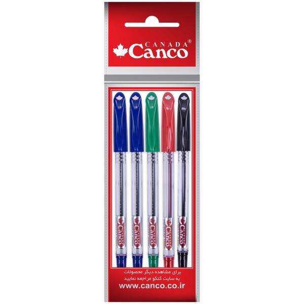 خودکار کنکو مدل Office بسته 5 عددی، Canco Office Pen Pack of 5