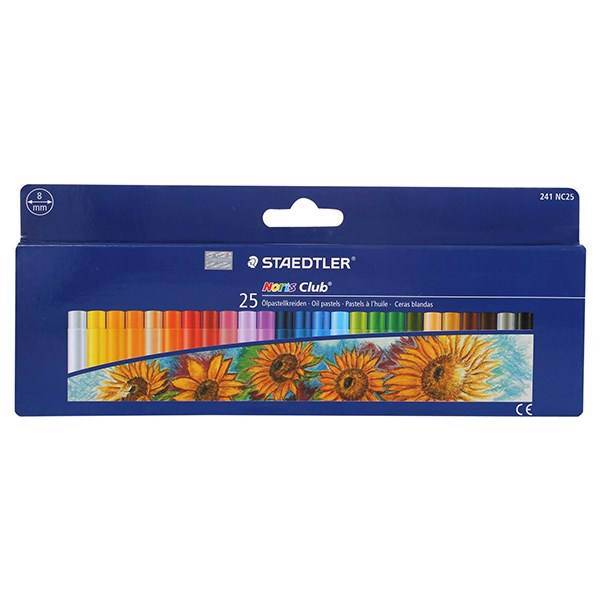 پاستل روغنی 25 رنگ استدلر مدل Noris Club کد 241، Staedtler Noris Club Oil Pastel 241 Pack of 25 Colors