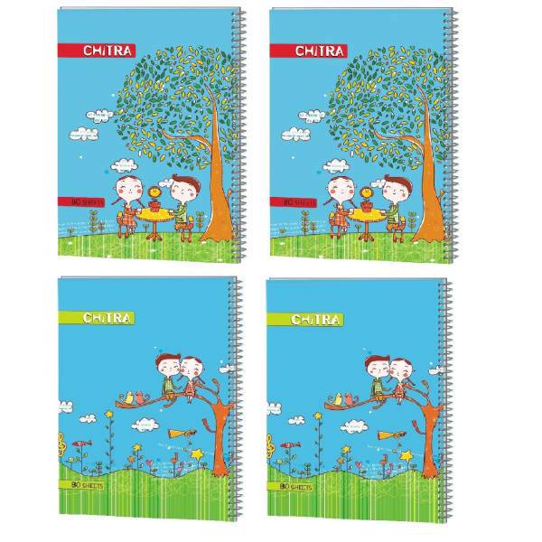 دفتر مشق چیترا کد 1-006 مجموعه 4 عددی، Chitra 006-1 Homework Notebook Set 4 Pcs