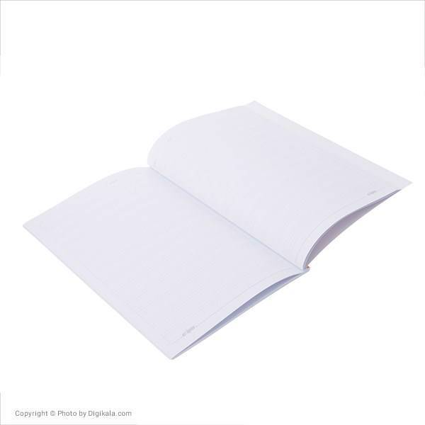 دفتر زبان 50 برگ کلیپس طرح B جلد شومیز، Clips 50 Sheets Traditional B Design Soft Cover English Notebook