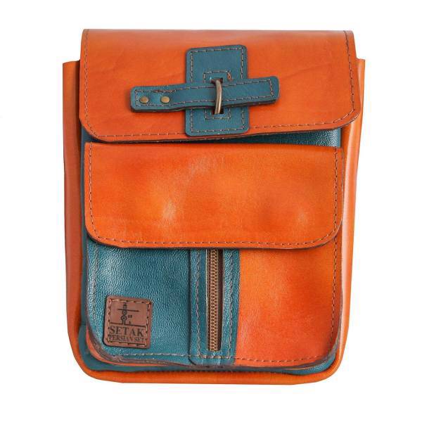 کیف دوشی چرم طبیعی گالری ستاک کد 81013، Leather Setak 81013 Shoulder Bag